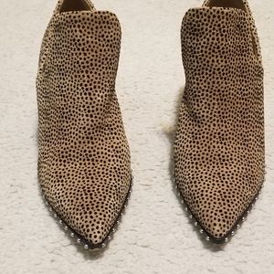 Cheetah print block heels